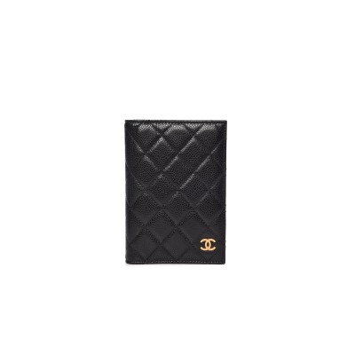 CHANEL CAVIAR QUILTED PASSPORT HOLDER BLACK (15*10*2cm) 